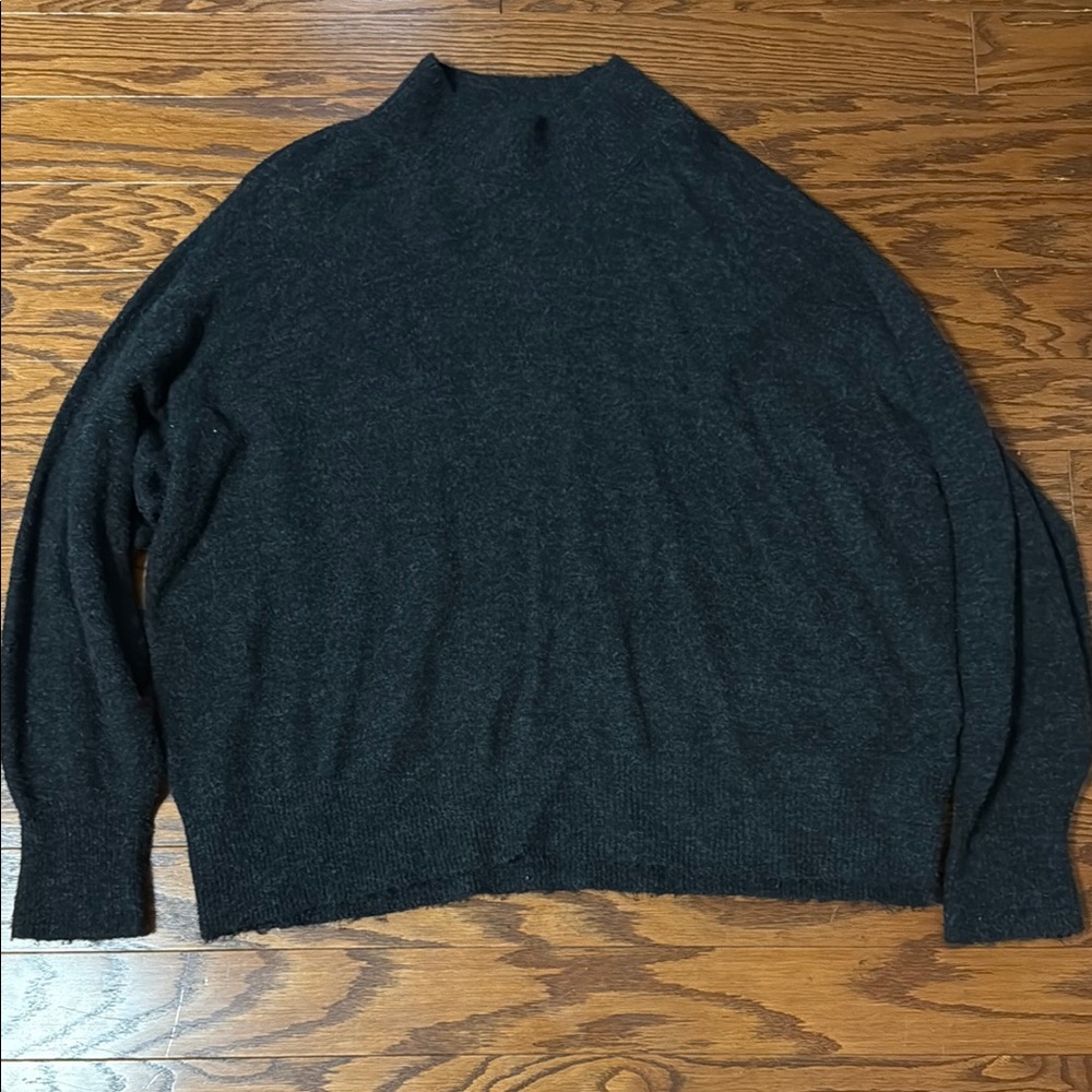 ⭐️ Black Cowl Neck Sweater with Ribbed Cuffs